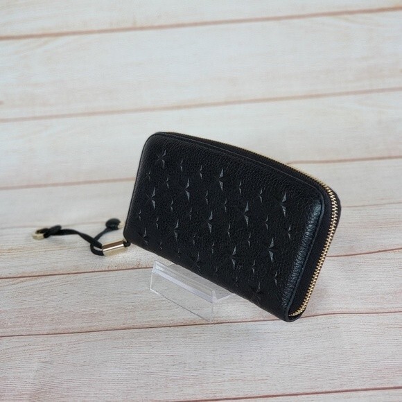 Jimmy Choo Nellie Star Leather Zip Around Long Wallet - Picture 2 of 16